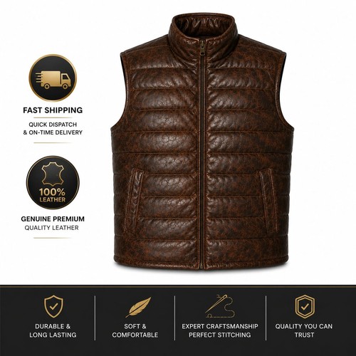 Gilet uomo vera - , pelle