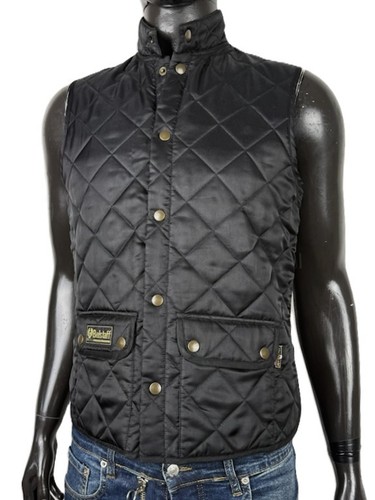 Belstaff gilet uomo - belstaff, nero