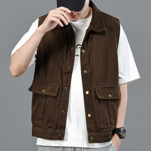 Giubbotto denim classico uomo