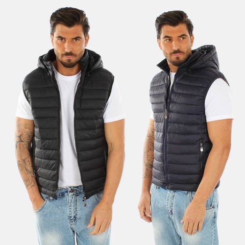 Smanicato uomo con cappuccio - con,